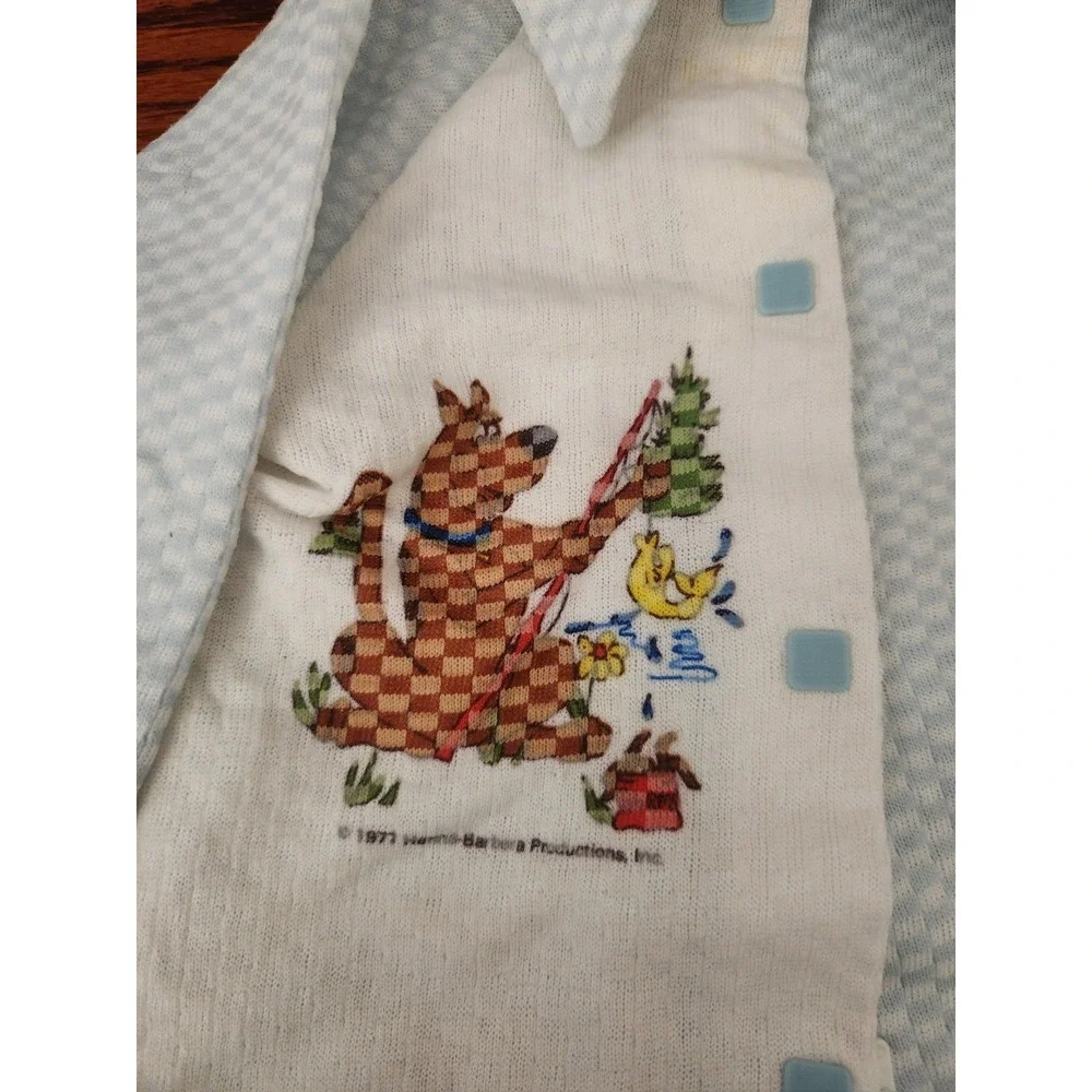Vintage Rare 1972 Scooby-doo Pajamas Sleeper Unisex Snap Button Long Sleeve‎ VTG